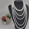 Boîtes à bijoux Vintage Imitation perle collier ras du cou Art déco clapet accessoires pour femmes blanc multi couche colliers 231219