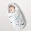 Blankets Cotton Born Swaddle Baby Sleeping Bag Stroller Printed Sleep Sack