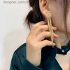 Dangle Chandelier Vintage Gold Color Bar de hilo largo Pendientes de gota para mujeres Geométricos Geométricos Parring coreano New Fashion Wedding Jewell231219