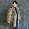 Men's Fur Faux Highend Direct Sales Medium and Long Wolf Coat Mink Men 231218