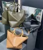 2 размера Weekend Fold Tote Сумки на плечо Дизайнерские сумки через плечо для подмышек Мужской пляжный магазин Сумка из натуральной кожи Сумки Женский большой клатч