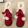 Zimowe nowe buty Świętego Mikołaja jagnięce wełniane bawełniane buty męskie i noszące zaśnieżone buty zewnętrzne użycie Bożego