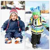 Ensembles de course 6 pcs mitaines gants pour enfants clips de lanière pour enfants gants longes de corde sangle anti-perte