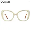 Solglasögon R57092 Luxury Metal Ben Reading Glasses Women mode Stor ram Presbyopic Universal Cat Eye Recept Spektakar Ramar Ramar