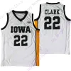 AANGEPASTE 2023 Dames Final Four 4 Jersey Iowa Hawkeyes Basketbal NCAA College Caitlin Clark Maat S-3XL Alle Ed Jeugd Mannen Wit Yel
