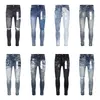 Paarse jeans Denim broek Heren paarse jeans Designer Jean Herenbroek High-end kwaliteit Recht ontwerp Retro Streetwear Casual joggingbroek Joggersbroek 29-40