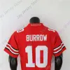 Anpassade tröjor Anpassade NCAA Ohio State Buckeyes College Football Jersey Joe Burrow Red White Size S-3XL All Ed Men Youth Home