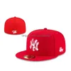 Ball Caps Klaar Voorraad Mexico Ingericht Letter M Hip Hop Maat Hoeden Baseball Adt Flat Peak Voor Mannen Vrouwen Fl Gesloten 7-8 Drop Delivery Fash Dhzxl