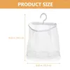 Storage Bags Undergarment Laundry Bag Mesh Hanging Clothes Pin Holder Fruit Multi-functional Washable White Peg Space Saving Travel