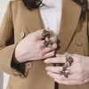Personalizzati nuovi anelli di api in stile retrò coppie anelli con texture in metallo invecchiato accessori per animali Regali di gioielli firmati M002
