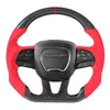 Car Carbon Fiber LED Display Steering Wheel for Dodge Charger Challenger SRT Hellcat Durango