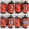 스타 1984 하키 저지 모든 아이스 하키 빈티지 19 Steve Yzerman 11 Mark Messier 99 Wayne Gretzky 7 Paul Coffey Home Orange Stitched