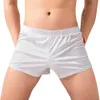 Трусы мужские пижамы шорты домашняя одежда гладкое шелковистое нижнее белье мужские штаны для сна домашняя одежда шорты для сна мужские трусы боксерыL231218