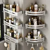 Regale, Badezimmerregale, Badezimmerregal, ohne Bohren, Wandmontage, Shampoo-Flasche, Dusche, Eckregal, WC-Aufbewahrungsregal, Aluminium, Badezimmer, Kitc