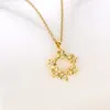 Pendant Necklaces Korean Fashion Zircon Garland Necklace For Women Stainless Steel Clavicle Chain Ladies Jewelry Friends Gifts