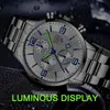 Zegarek na rękę Masowe zegarki Masowe zegarki luksusowe kwarc ze stali nierdzewnej kalendarz na rękę Men Business Casual skórzany zegarek Luminous Clock 231219