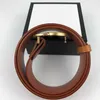 Men Designers Billts Man Classic Leather Leather Black Brown Belt Cinturones de Width 3 8cm with Box2594