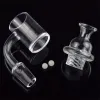 Nuovo XXL 4mm Quartz Banger Nail Cyclone Spinning Carb Cap Terp Pearl Degrees Chiodi banger al quarzo per bong dab rig ZZ