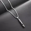 Ожерелья с подвеской, ожерелье со свистком, хип-хоп, индивидуальная модная мужская простая крутая флейта, креативная металлическая цепочка255p