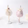 3PCS Kuchen dekorative Ornamente Balletttänzerin festes PVC Ballettmädchen