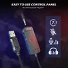 Cep Telefonu Kulaklıklar Beşli Kulaklık 3,5 mm Jack USB Kulaklık 7.1 Surround Soundvolum Contralmute Switch PC 231218