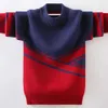 Pullover Children's Clothing Fashion Cotton Clothing Children's Sweater Keep Warm Winter O-Neck Sweater Boys Pullover Knitting SweaterL231215