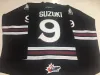 Anpassad sällsynt hockeysjersey män ungdomskvinnor vintage guelph storm #9 nick suzuki 2023 OHL-spel sliten storlek S-5XL CCM Black Red 57