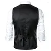 Herenvesten 2023 V-hals Single Breasted Business Casual Vest Amerikaanse Retro Volwassen Gentleman