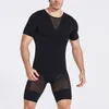 Intimo modellante da donna Corsetto da uomo oversize modellante per il corpo Intimo a maniche corte per petto stretto da uomo