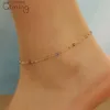 Anklets Korean Colorful Beads Chain Anklets Bracelets Women Summer Barefoot Jewelry AnkletL231219