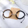 Wholesale Valentine's Day Gifts Handmade Healing Natural Stone Couple Magnetic Bracelets