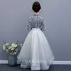 Girl's Dresses Evening Princess Girl Party Sequins Prom Tulle Dress Fluffy Flower Girl Winter Velvet Wedding Toddler Dresses For New Year 2023