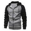 Men's Hoodies Hoodie Male Clothes Winter Black Pullover Zip Up For Men