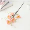 장식용 꽃 60cm 인공 azalea 핑크 나비 거품 거짓 꽃 홈 거실 장식 DIY 파티 웨딩 신부 꽃가루