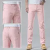 Herren Jeans Frühling Sommer Gerade Stretch Mode Lässig Klassischer Stil Baumwolle Denim Gelb Hosen Männliche Markenhose 231218