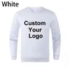 Heren Hoodies Sweatshirts Unisex Hoedloos Sweatshirt Pas uw trui met ronde hals aan Mode Heren Casual 231218