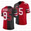 CUSTOM C202 Ohio State Buckeyes 2022 Split Ncaa College Football Jersey Justin Fields Joey Bosa Master Teague Iii Wilson Wade