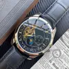 Novo top famosa marca relógio masculino automático de alta qualidade pulseira de couro masculino mecânico orologio di lusso relógio de pulso307g