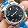 Beyaz Üst Mens Mekanik Paslanmaz Çelik Otomatik Hareket 41mm Saat Spor Moda Lüks Saatler Moda Bilek Saati Yok Kutu