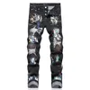 Purple Jeans Designer Hommes Jeans Hommes Rétro Patchwork Pantalon Évasé Sauvage Empilé Déchiré Pantalon Long Droit Y2k Baggy Lavé Délavé Pour Hommes 3548