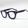 Sunglasses Acetate Square Reading Glasses Men Women Vintage Red White Black Eyeglasses Frame Thick Prescription Spectacles Anti Reflection