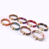 popular brand jewerlry genuine leather bracelet for women stainless steel bracelet