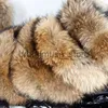 Kvinnor Down Parkas Women Winter Parkas Long Down Jacket Natural Real Raccoon päls krage lyxiga damer puffer vattentät kappa j231219