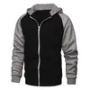 Men's Hoodies Hoodie Male Clothes Winter Black Pullover Zip Up For Men