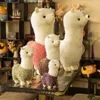 Simpatici giocattoli di peluche di alpaca Animali di moda bambole di peluche morbide Sedia da ufficio Divano Cuscini Kawaii Regalo di compleanno per ragazze