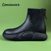 Botas comemore plataforma apartamentos esportes chelsea andando correndo mulheres sapatos de inverno tênis tornozelo senhoras sapato causal 231218