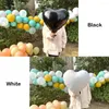 Party Decoration Black and White Heart Foil Balloons Mylar Love Balloon 20st 18 tum födelsedag baby shower bröllop valentin dekorationer