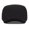 Berets Cotton Beret Cap For Men Soild Color Vintage Sboy Hats Women Fashion British Painter Gatsby Hat Spring Warm Boina Hombre