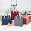 Picknick Bento Isolated Bag Student Portable Lunch Bag Handhållen Oxford Cloth Bento Bag Storage Bag P203