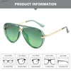 Sunglasses A Pair Vintage Unisex Ready fashion eyewear aviation sunglasses Star Models Toad Mirror Large Frame Design Sun GlassesL231219